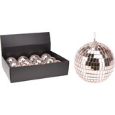 Kerstbal | spiegelend | rose goud | 12cm