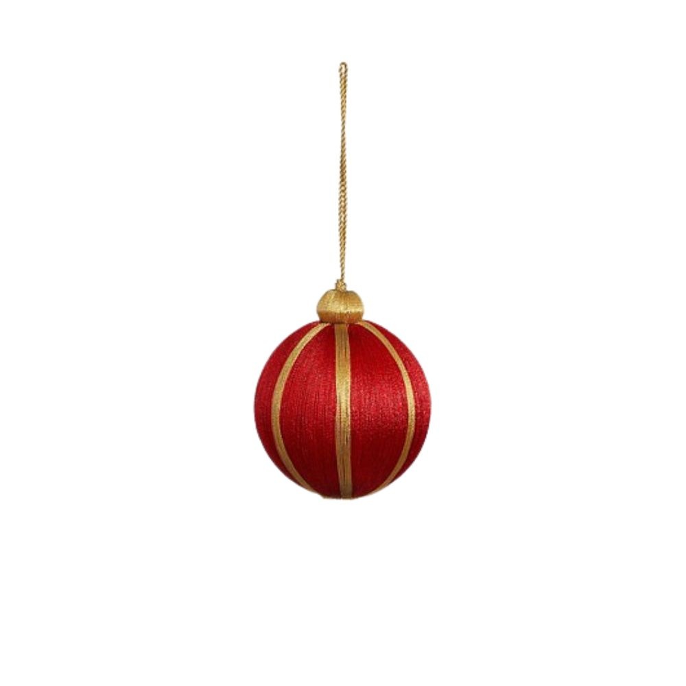 Kerstbal | recycled plastic | rood | 8cm