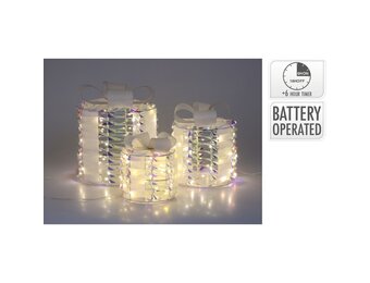 Cadeauset met verlichting | 3 stuks | regenboog | 30cm