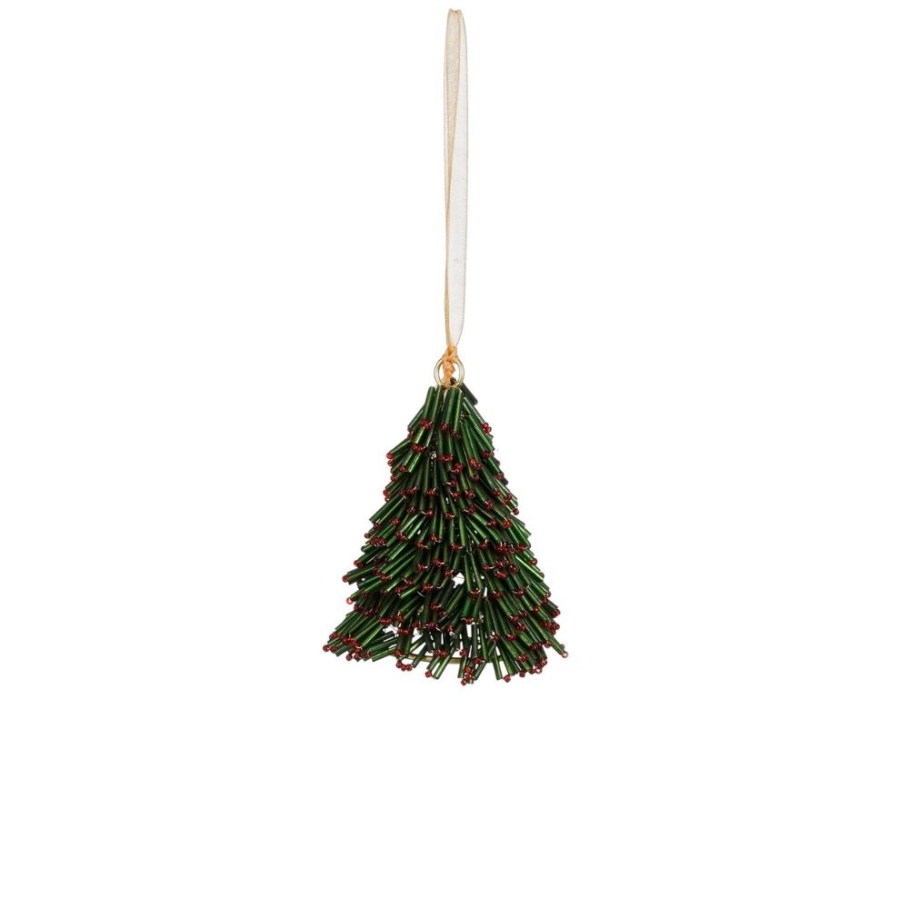 Kersthanger groene kerstboom | 9cm