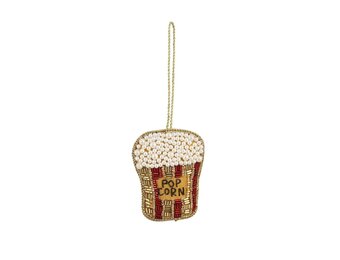 Kersthanger popcorn goud | 8cm
