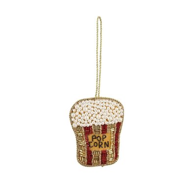 Kersthanger popcorn goud | 8cm