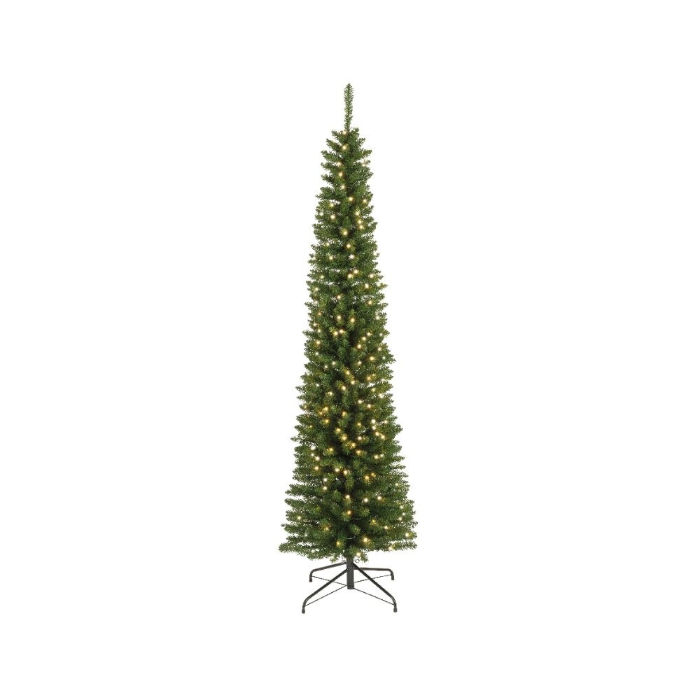 Pencil Pine Classic kunstkerstboom smal 210xø60cm | groen met 280 LED lampjes
