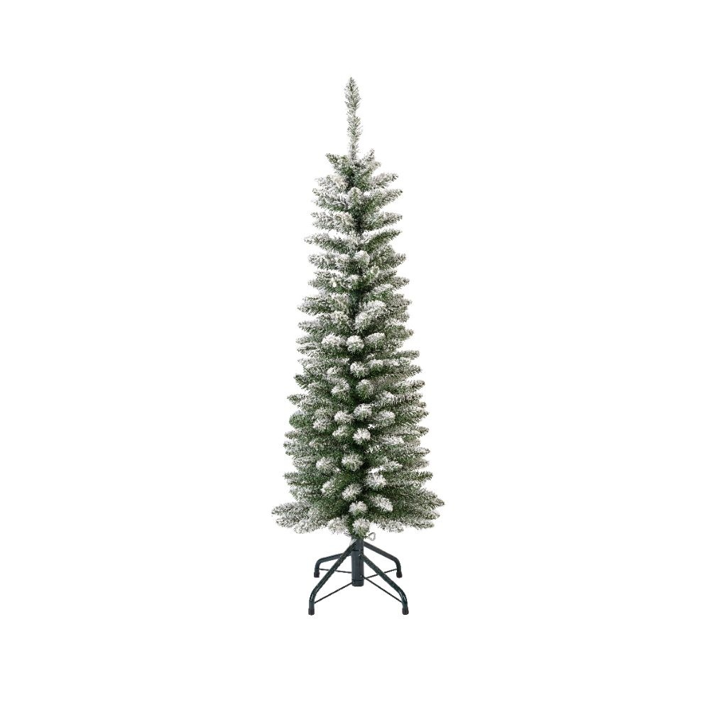 Pencil Pine Snowy kunstkerstboom smal 150xø45cm | wit/sneeuw