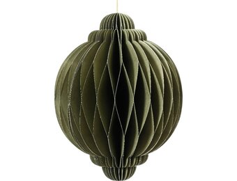 Papieren ornament | ui-vorming | groen | 20cm