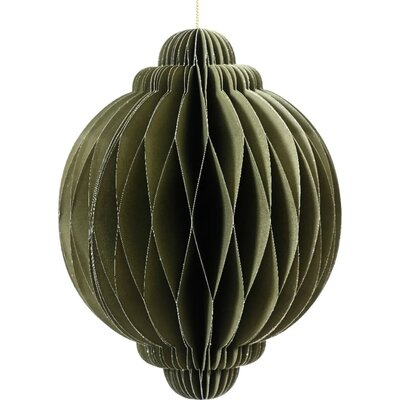 Papieren ornament | ui-vorming | groen | 20cm