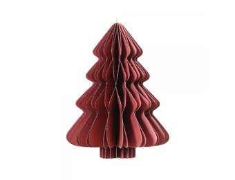 Papieren kerstboom | ossenbloed | 20cm