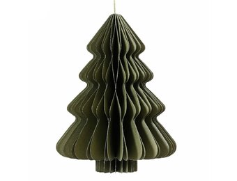 Papieren kerstboom | groen | 20cm