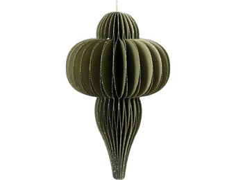 Papieren ornament | groen | 20cm
