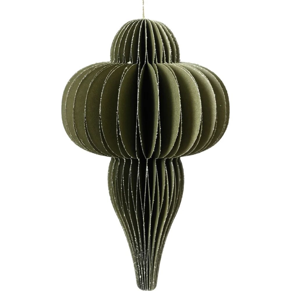 Papieren ornament | groen | 20cm