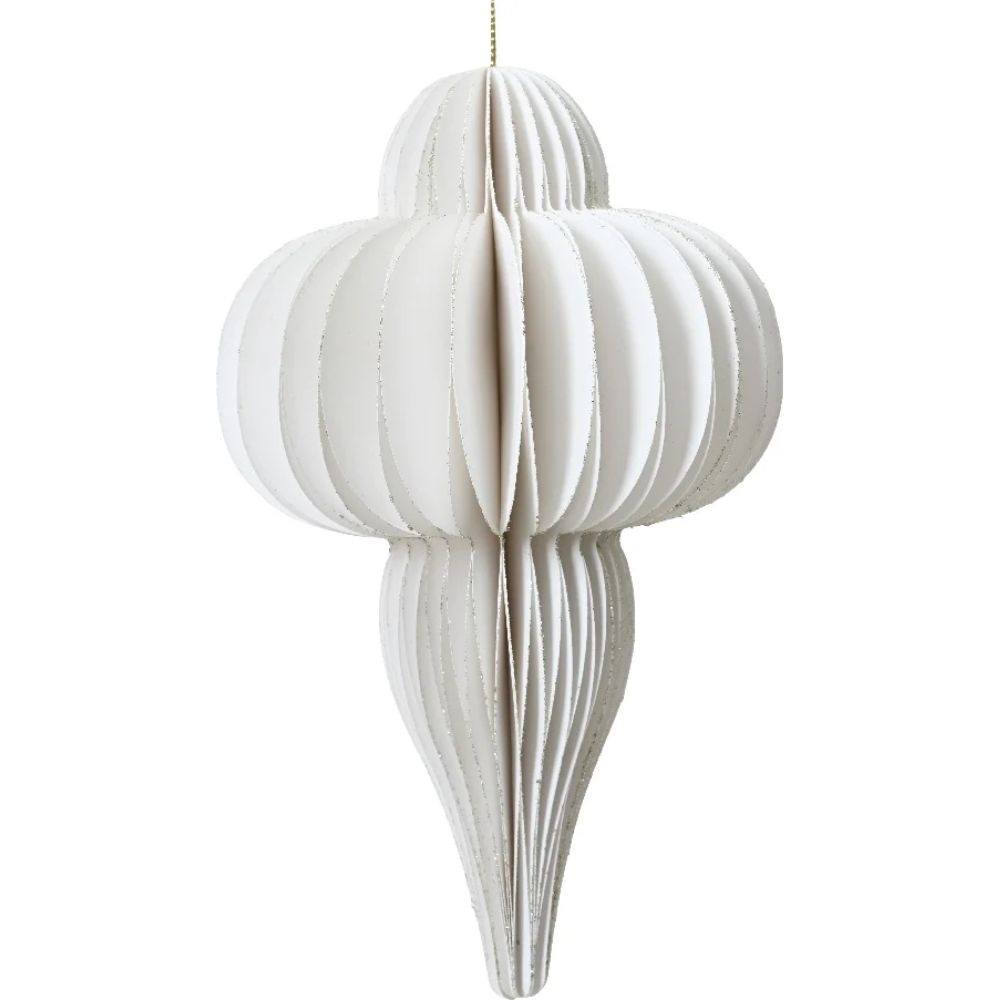 Papieren ornament | wit | 20cm