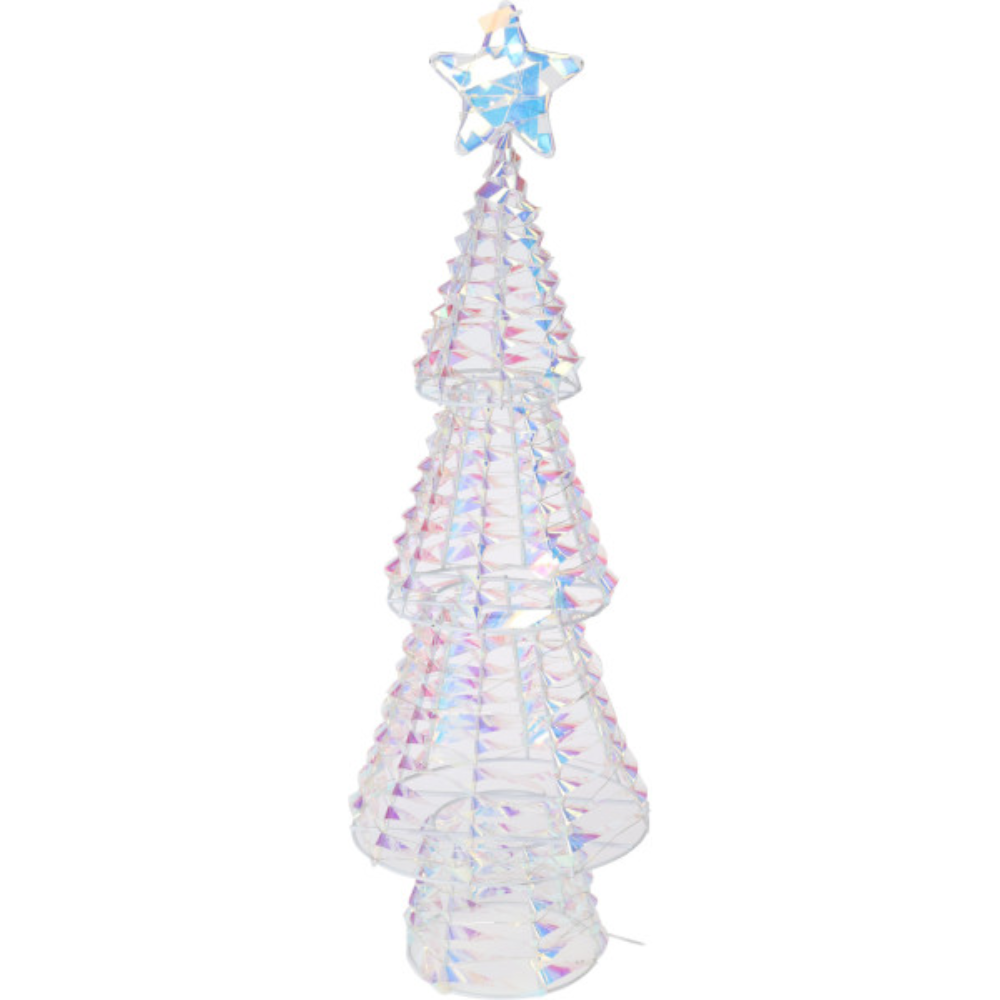 Kunstkerstboom | regenboog met LED lampjes | 68cm