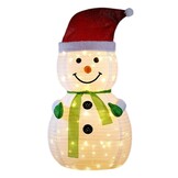 Sneeuwman met LED lampjes | incl. adapter en timer | 120cm