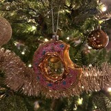 Kersthanger donut | onbreekbaar | multicolor | 11cm