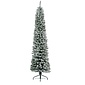 Everlands Pencil Pine Snowy kunstkerstboom smal 210xø60cm | wit/sneeuw