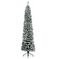 Everlands Pencil Pine Snowy kunstkerstboom smal 180xø50cm | wit/sneeuw