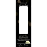 LED dinerkaars set van 2  | wax | crème/warm wit | ø2,2x14,5cm