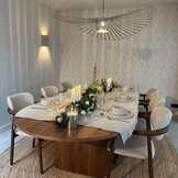 Kleine kerstboom decoratief | goud | mangohout | 24,5cm