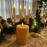 Mini kerstboom decoratief | groen | LED/warm wit | 40cm