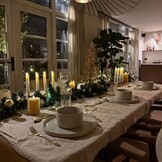 Mini kerstboom decoratief | groen | LED/warm wit | 20cm