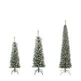 SET-VOORDEEL | Pencil Pine Snowy  family 150/180/210cm | smal | wit/met sneeuw