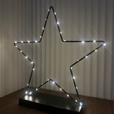 Kerst ster op voet met LED lampjes | 40cm