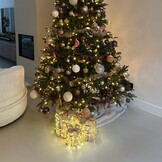 Cadeauset met verlichting | 3 stuks | goud | 30cm