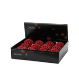 Kerstbal | plastic | op draad | granaatappel