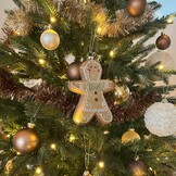 Kersthanger koekemannetje/gingerbread | onbreekbaar | 16cm