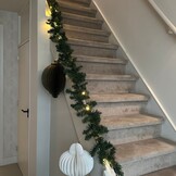 Norton kerstguirlande | groen met LED lampjes | 270cm