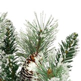 Vandans kerstguirlande | groen met bevroren details & dennenappels | 270cm