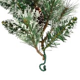 Vandans kerstguirlande | groen met bevroren details & dennenappels | 270cm