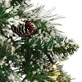 Vandans kerstguirlande | groen met LED lampjes & dennenappels | 180cm