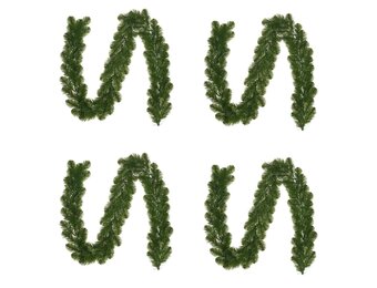 Norton kerstguirlande set van 4 | groen | 180cm
