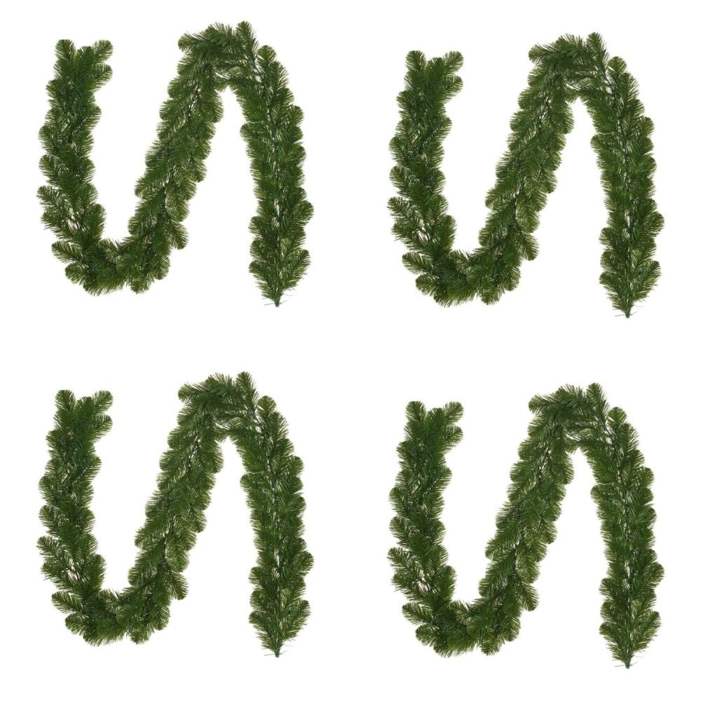 Norton kerstguirlande set van 4 | groen | 180cm