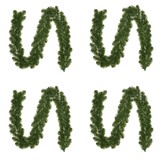 Norton kerstguirlande set van 4 | groen | 270cm