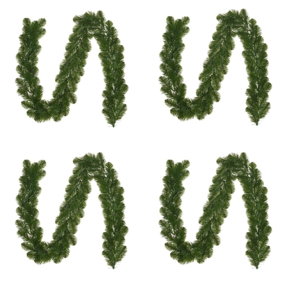 Norton kerstguirlande set van 4 | groen | 270cm