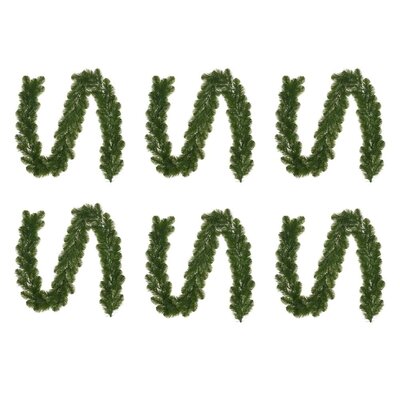 Norton kerstguirlande set van 6 | groen | 270cm