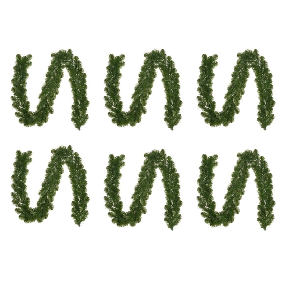 Norton kerstguirlande set van 6 | groen | 270cm