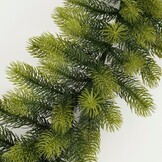 Nigata twee kerstguirlandes + krans 180xø60cm | groen
