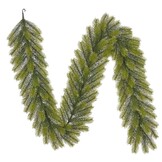 Nigata twee kerstguirlandes + krans 180xø60cm | groen
