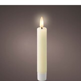 LED dinerkaars set van 4 | wax | crème/warm wit | ø2,2x24,5cm
