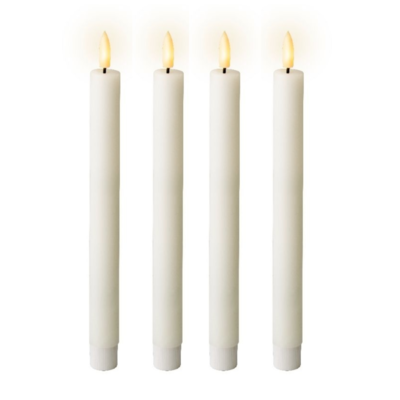 LED dinerkaars set van 4 | wax | wit/warm wit | ø2,2x24,5cm