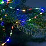 Kerstverlichting zilverdraad | 120 LED lampjes | multicolor | op stekker