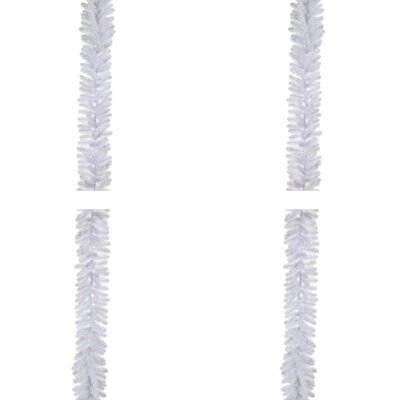 Icelandic kerstguirlande set van 4 | wit | 180cm