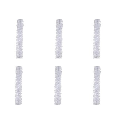 Icelandic kerstguirlande set van 6 | wit | 270cm