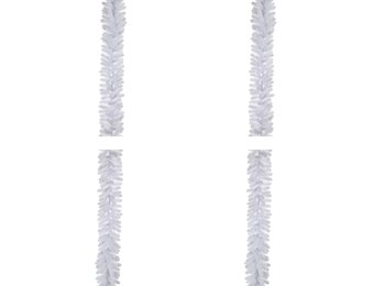 Icelandic kerstguirlande set van 4 | wit | 270cm