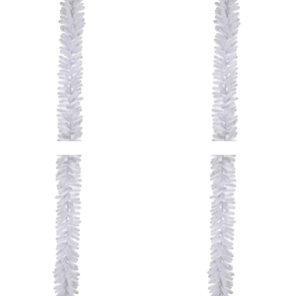 Icelandic kerstguirlande set van 4 | wit | 270cm