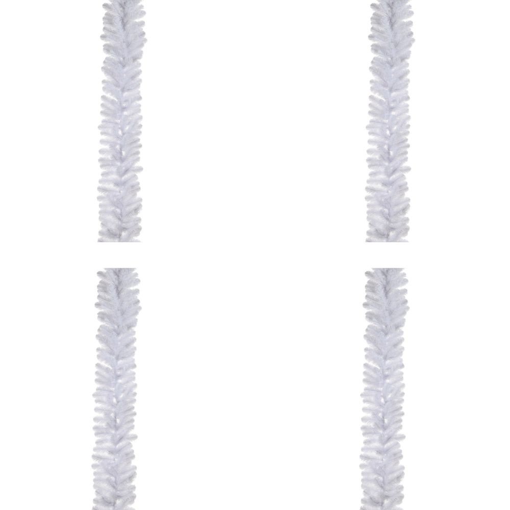 Icelandic kerstguirlande set van 2 | wit | 180cm