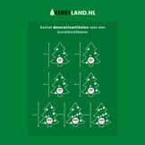 Kerstballen set 30-delig | kunststof/onbreekbaar | parel | diverse maten